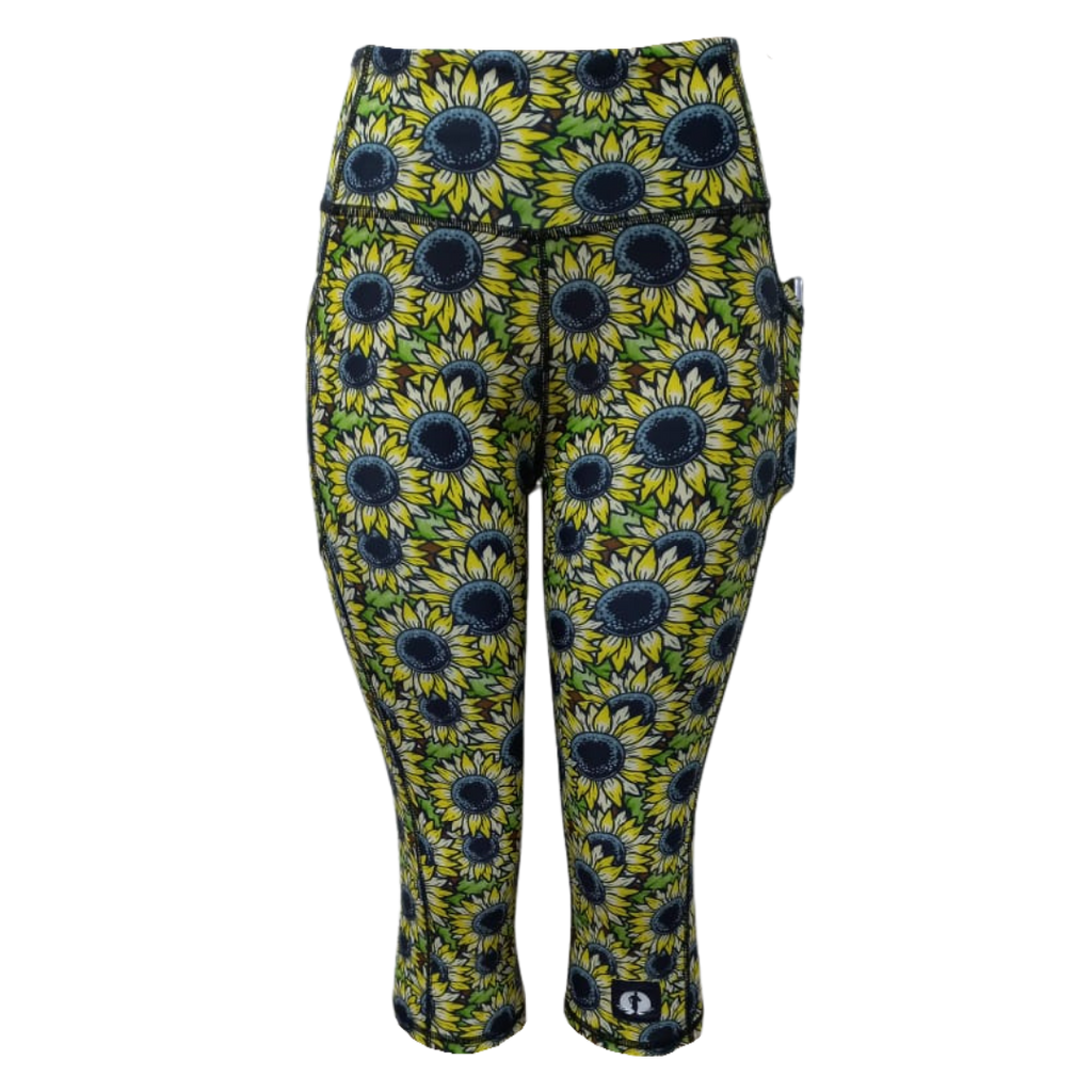 High Waist 3/4 Leggings - Funky Pants